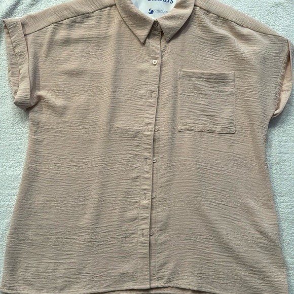 Calvin Klein Short Cuffed Sleeve Top - Picture 2 of 6